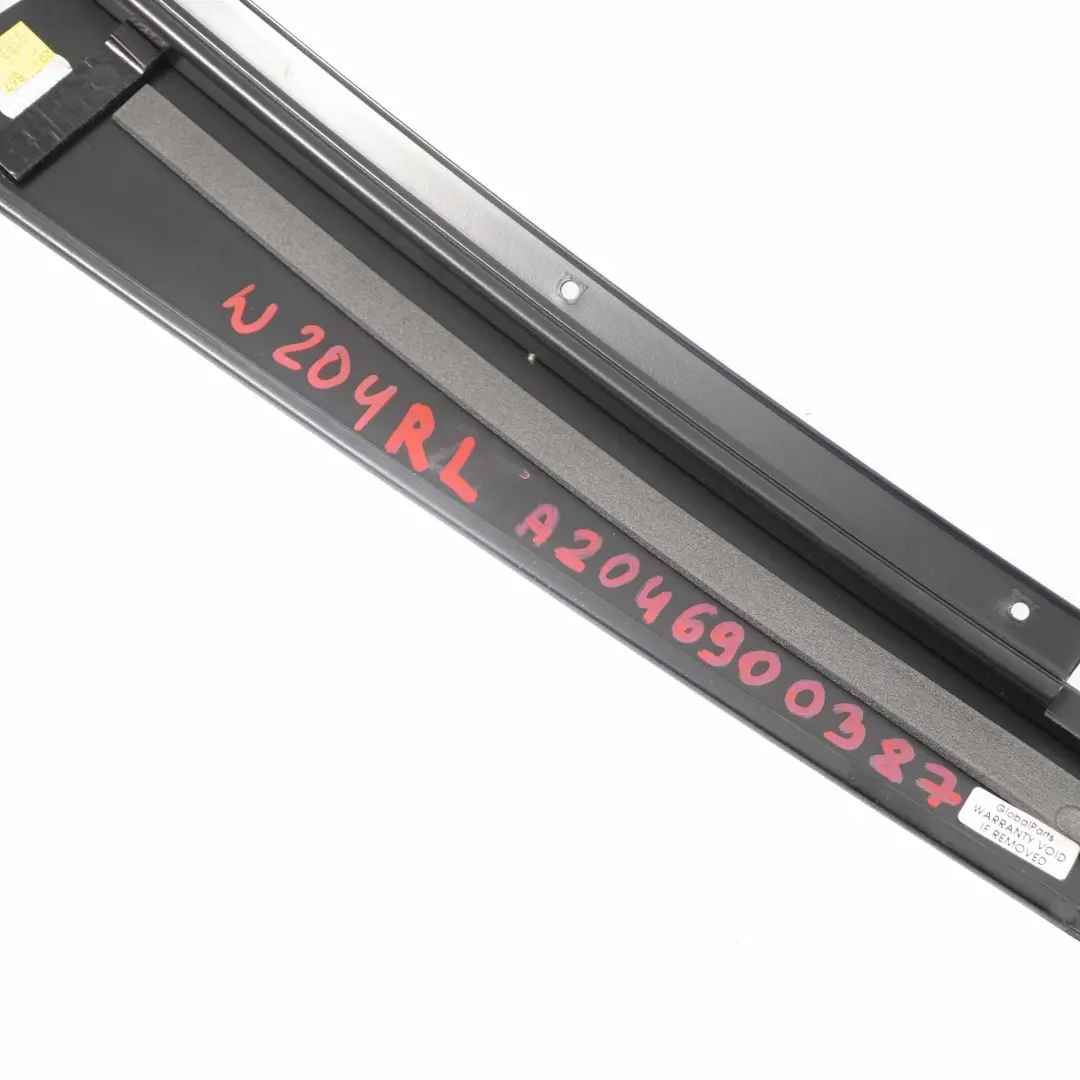 Mercedes W204 Hinten Links Zierleiste B-Säule Abdeckung Schwarz - SKU A2046900387 - Teilenummer A2046900387