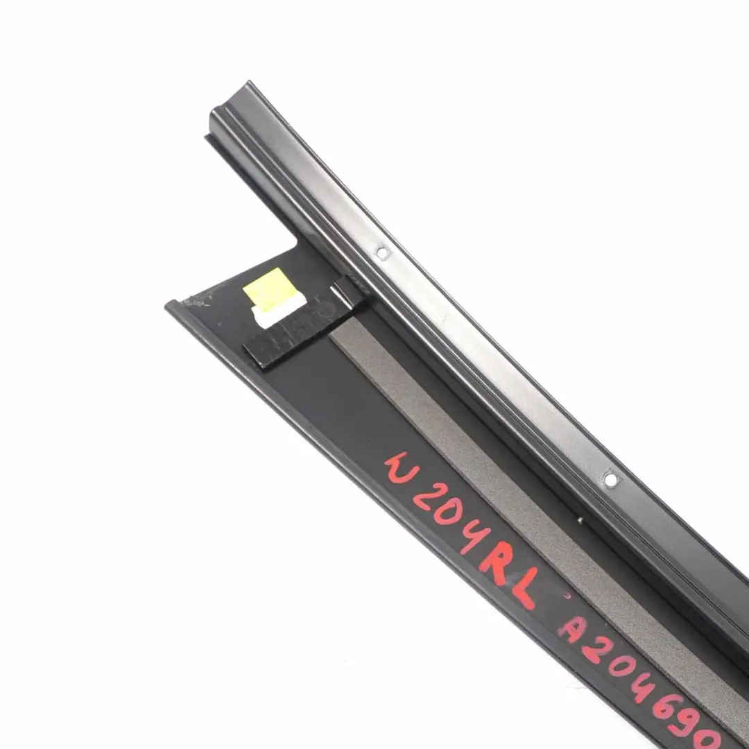 Mercedes W204 Door Pillar Trim Cover Panel Black Rear Left N/S - SKU A2046900387 - Part number A2046900387