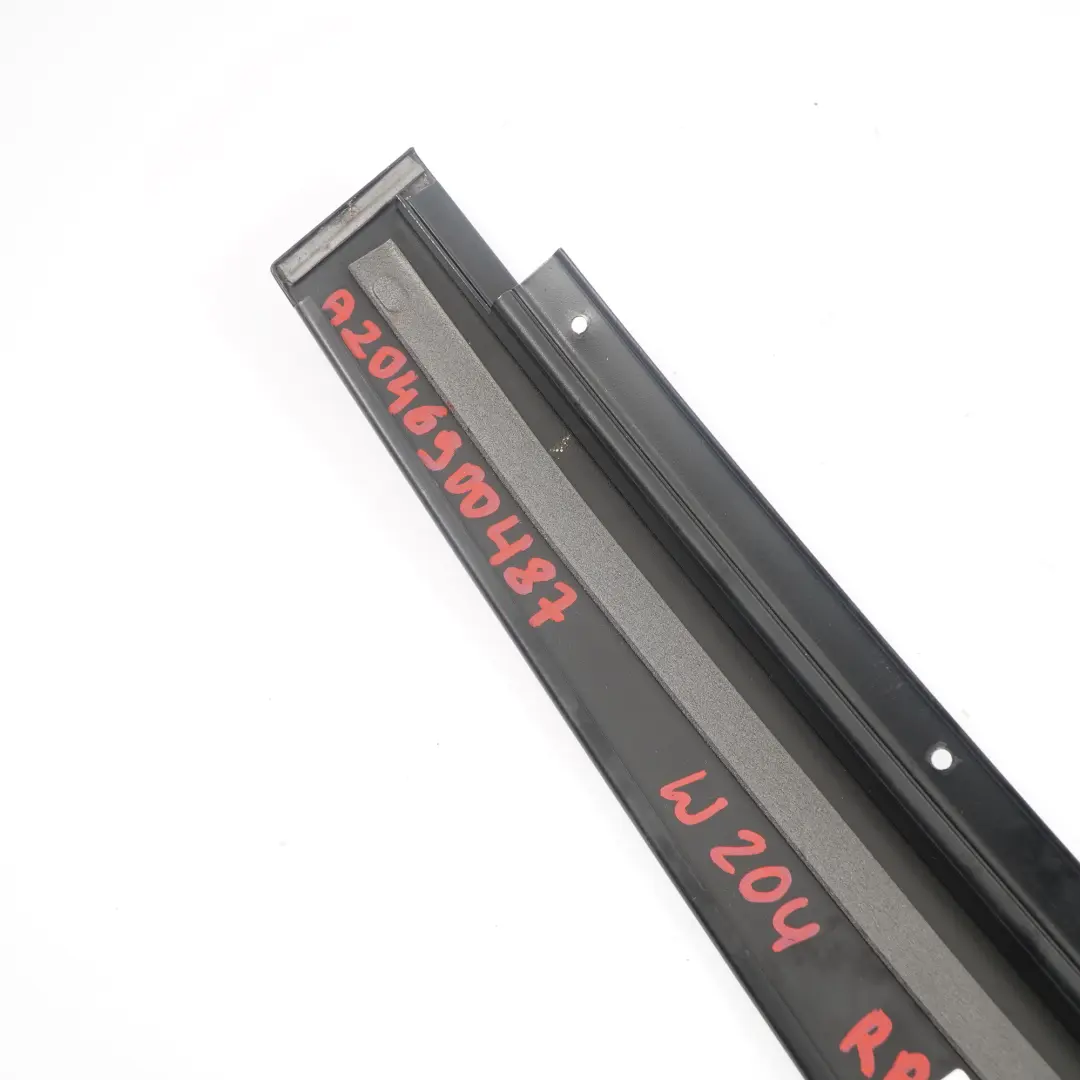 Door Pillar Mercedes W204 Rear Right O/S Trim Cover Panel Black to with Part number A2046900487 Door Pillar Mercedes W204 Rear Right O/S Trim Cover Panel Black - SKU A2046900487 - Part number A2046900487