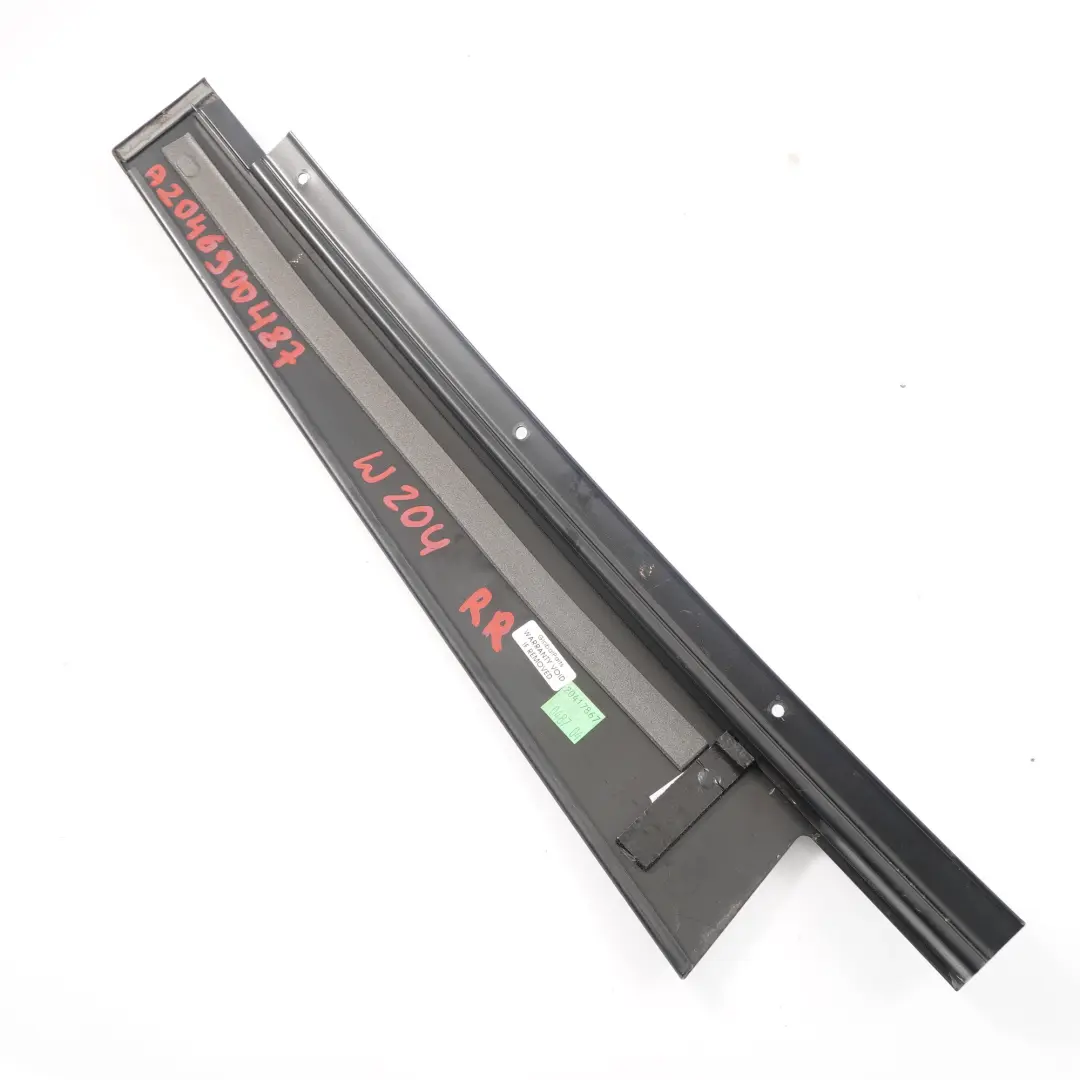 Door Pillar Mercedes W204 Rear Right O/S Trim Cover Panel Black to with Part number A2046900487 Door Pillar Mercedes W204 Rear Right O/S Trim Cover Panel Black - SKU A2046900487 - Part number A2046900487