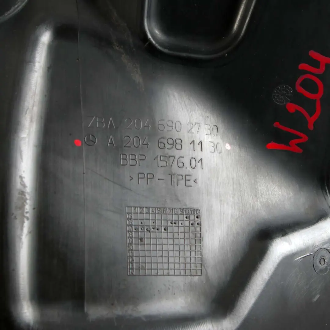  Mercedes-Benz W204 Copertura Passaruota Anteriore Sinistra Sezione Posteriore - SKU A2046902730 - Numero di parte A2046902730