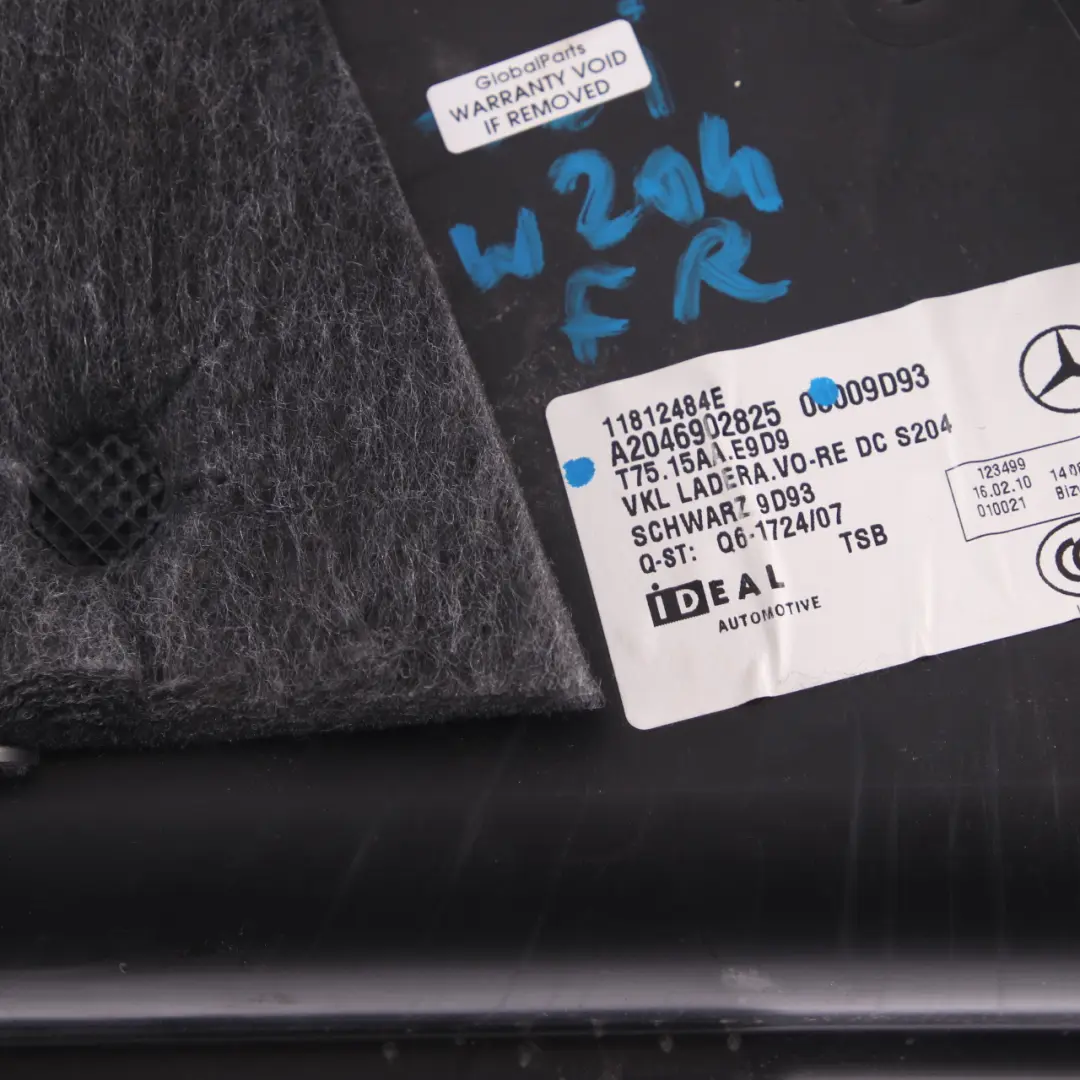 Mercedes W204 Kombi Boczek Bagażnika Prawy - SKU A2046902825 - Numer Części A2046902825