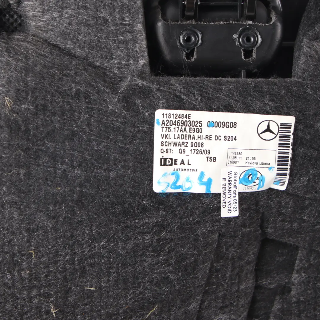 Mercedes W212 Cache Bagages De Coffre Arrière Droit Noir A2126900253 - SKU A2046903025 - Numéro de pièce A2046903025