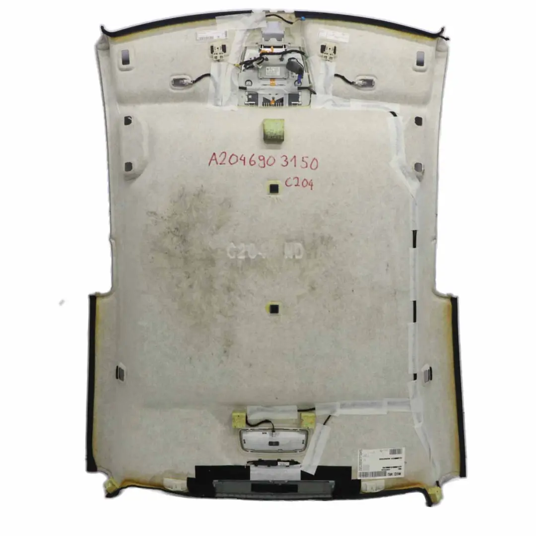 Roof Headlining Mercedes C204 Coupe Headliner Lining Black Complete Set Pillars to with Part number A2046903150 Roof Headlining Mercedes C204 Coupe Headliner Lining Black Complete Set Pillars - SKU A2046903150 - Part number A2046903150