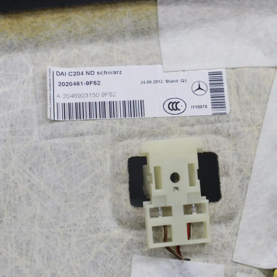 Roof Headlining Mercedes C204 Coupe Headliner Lining Black Complete Set Pillars to with Part number A2046903150 Roof Headlining Mercedes C204 Coupe Headliner Lining Black Complete Set Pillars - SKU A2046903150 - Part number A2046903150