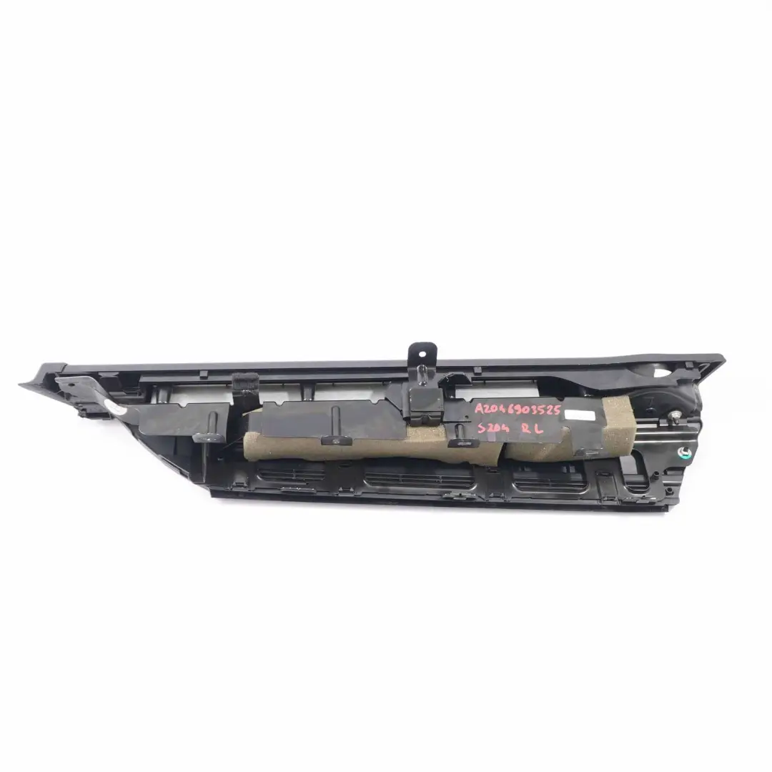 Mercedes W204 Estate Boot Trunk Left N/S Rail Compartment Trim Black - SKU A2046903325 - Part number A2046903325