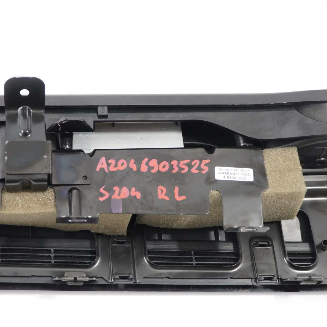 Mercedes W204 Estate Boot Trunk Left N/S Rail Compartment Trim Black - SKU A2046903325 - Part number A2046903325
