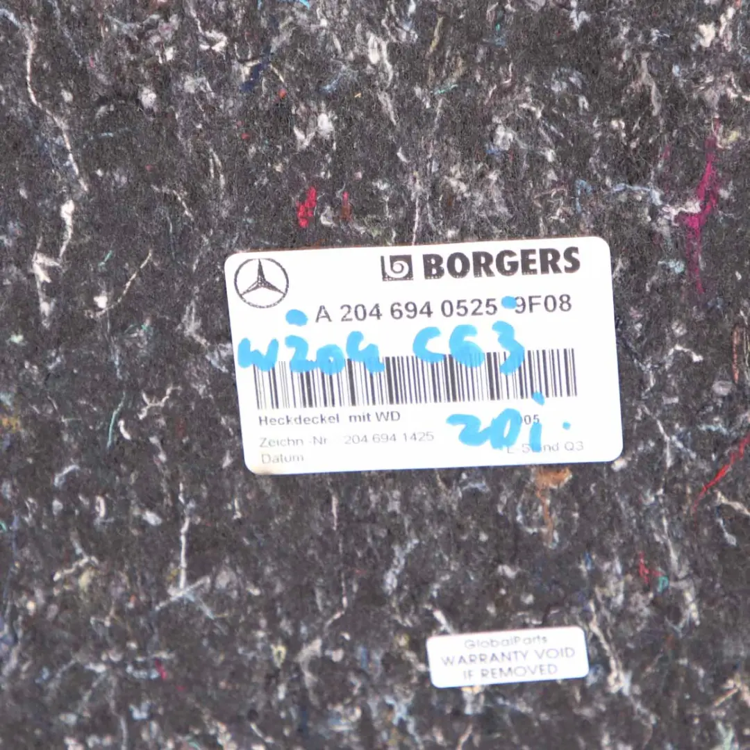 Mercedes W204 Tapicerka Boczek Klapy Bagażnika - SKU A2046940525 - Numer Części A2046940525