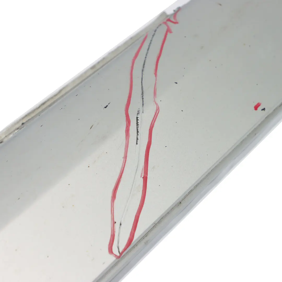 Mercedes W204 Side Skirt Door Sill Cover Left N/S Iridium Silver Metallic - 775 - SKU A2046980354-IRS1 - Part number A2046980354