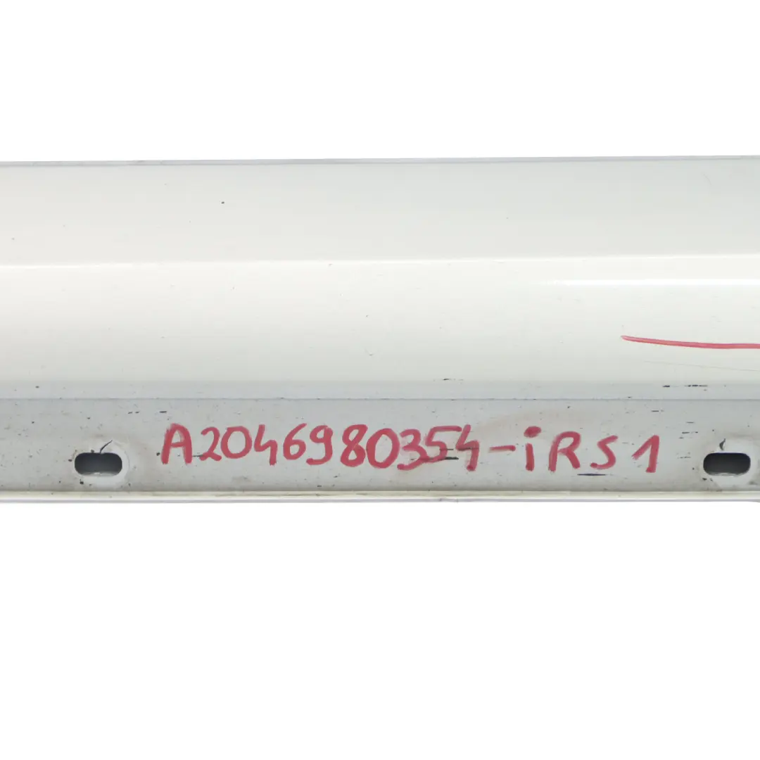 Side Skirt Door Sill Cover Left N/S Iridium Silver Metallic - 775 to Mercedes W204 with Part number A2046980354 Mercedes W204 Side Skirt Door Sill Cover Left N/S Iridium Silver Metallic - 775 - SKU A2046980354-IRS1 - Part number A2046980354