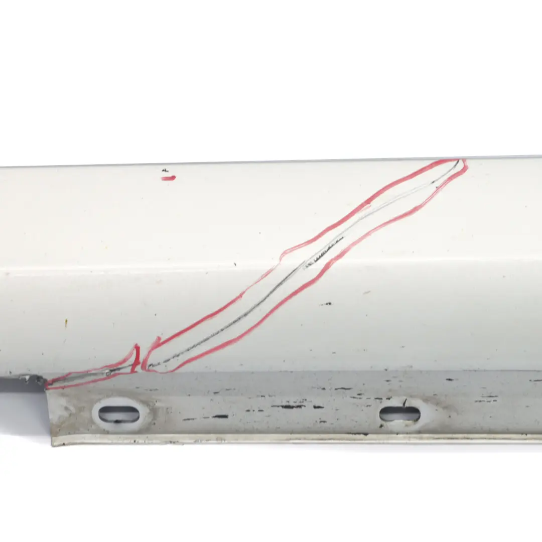 Mercedes W204 Side Skirt Door Sill Cover Left N/S Iridium Silver Metallic - 775 - SKU A2046980354-IRS1 - Part number A2046980354