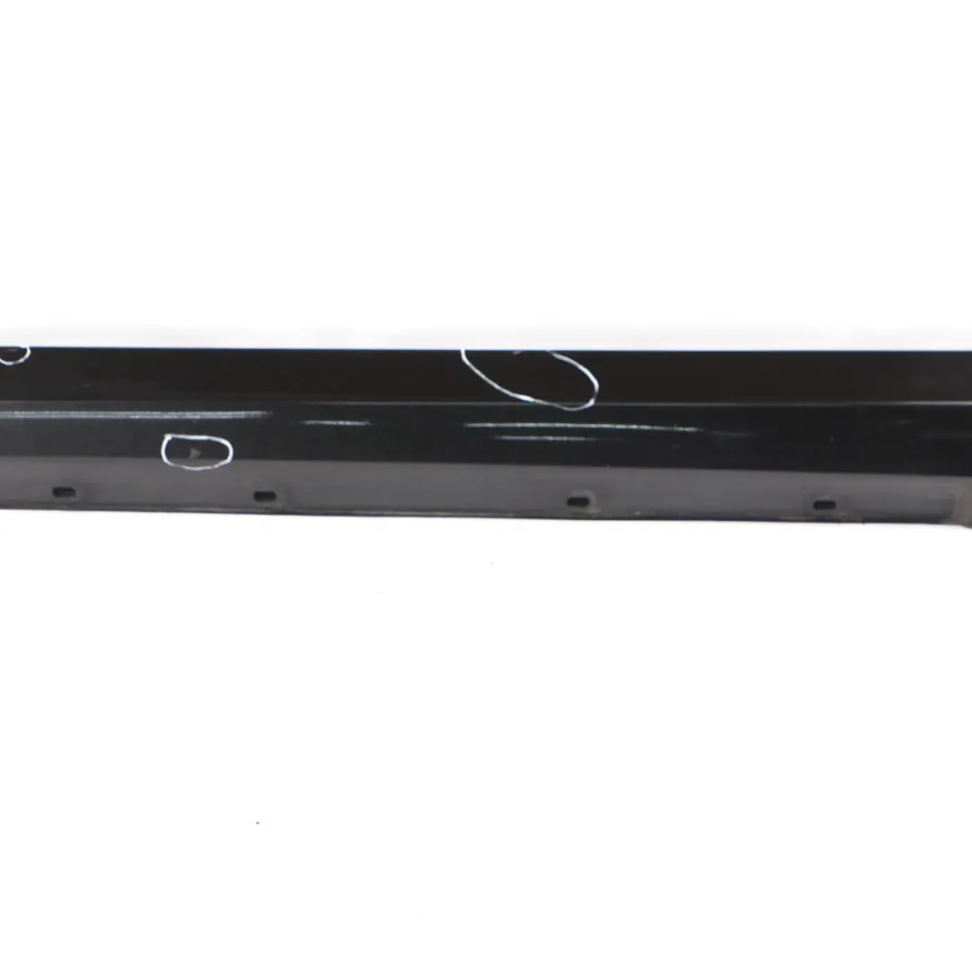 Mercedes W204 Side Skirt Door Sill Cover Left N/S Obsidian Black Metallic - 197 - SKU A2046980354-OB - Part number A2046980354
