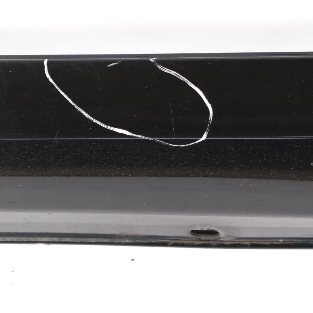 Mercedes W204 Side Skirt Door Sill Cover Left N/S Obsidian Black Metallic - 197 - SKU A2046980354-OB - Part number A2046980354