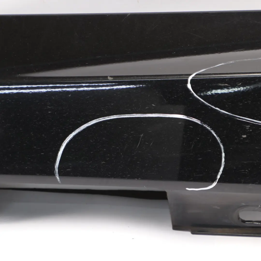 Mercedes W204 Side Skirt Door Sill Cover Left N/S Obsidian Black Metallic - 197 - SKU A2046980354-OB - Part number A2046980354