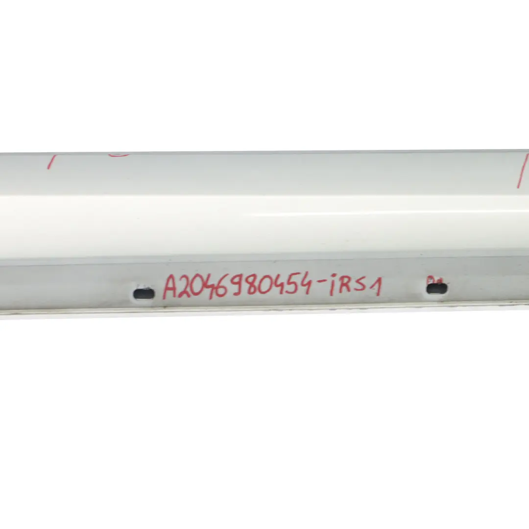 Mercedes W204 Side Skirt Door Sill Cover Right O/S Iridium Silver Metallic - 775 - SKU A2046980454-IRS1 - Part number A2046980454