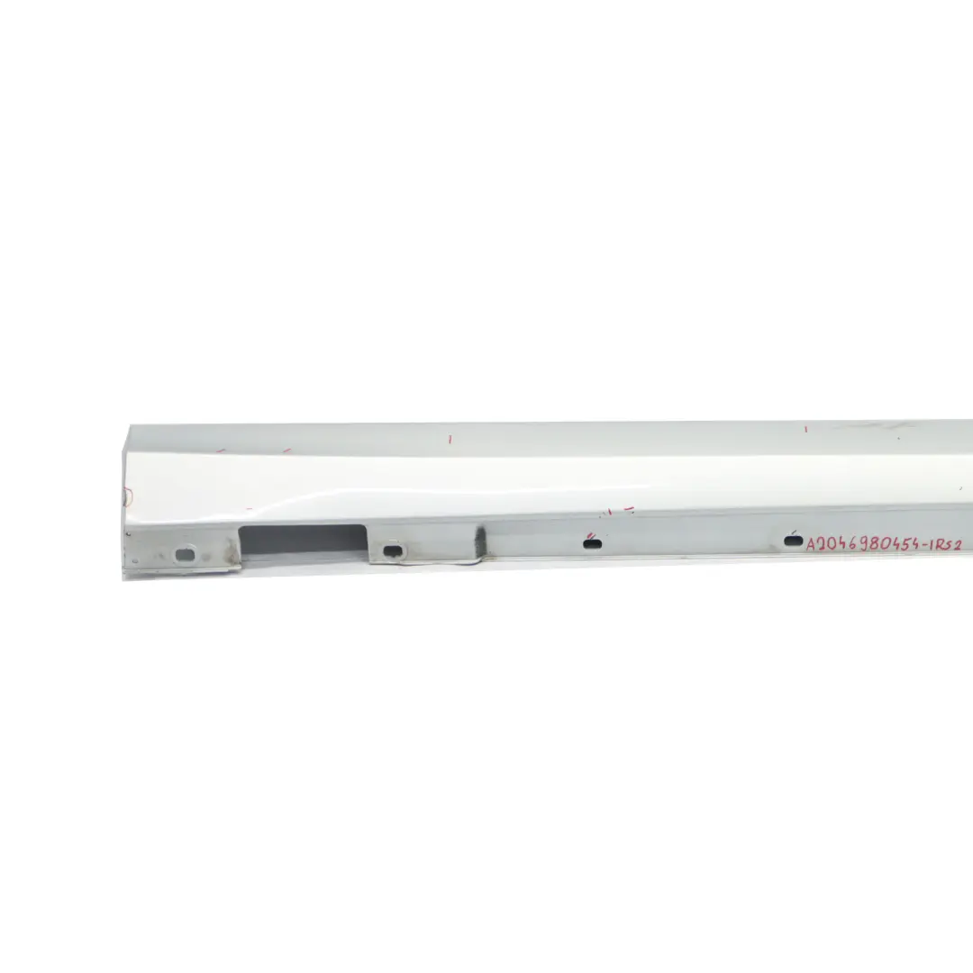 Mercedes W204 Side Skirt Door Sill Cover Right O/S Iridium Silver Metallic - 775 - SKU A2046980454-IRS2 - Part number A2046980454