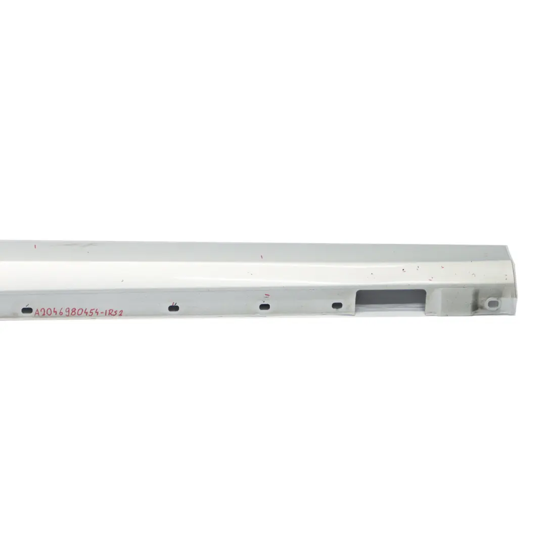 Mercedes W204 Side Skirt Door Sill Cover Right O/S Iridium Silver Metallic - 775 - SKU A2046980454-IRS2 - Part number A2046980454
