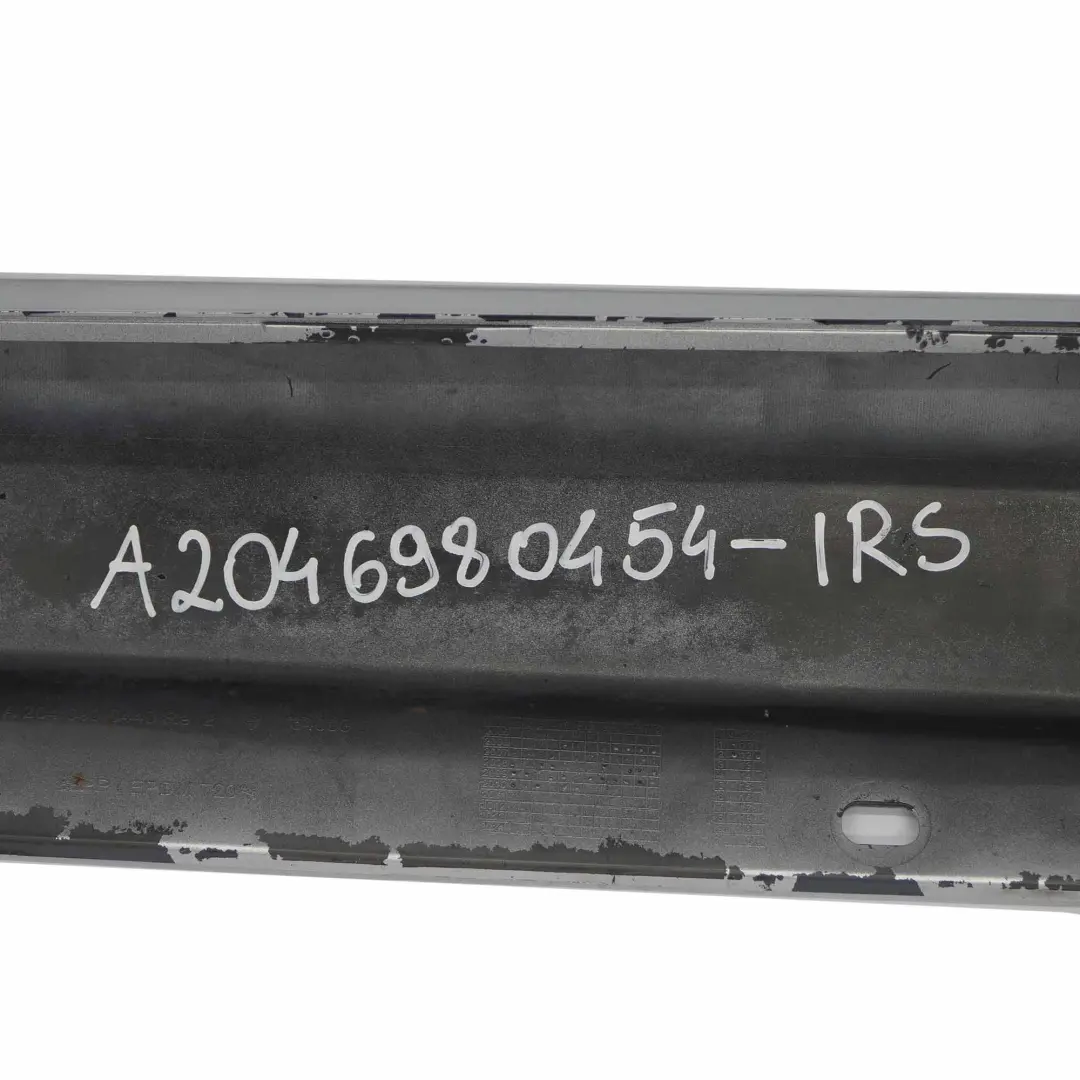 Mercedes W204 Side Skirt Door Sill Cover Right O/S Iridium Silver Metallic - 775 - SKU A2046980454-IRS - Part number A2046980454