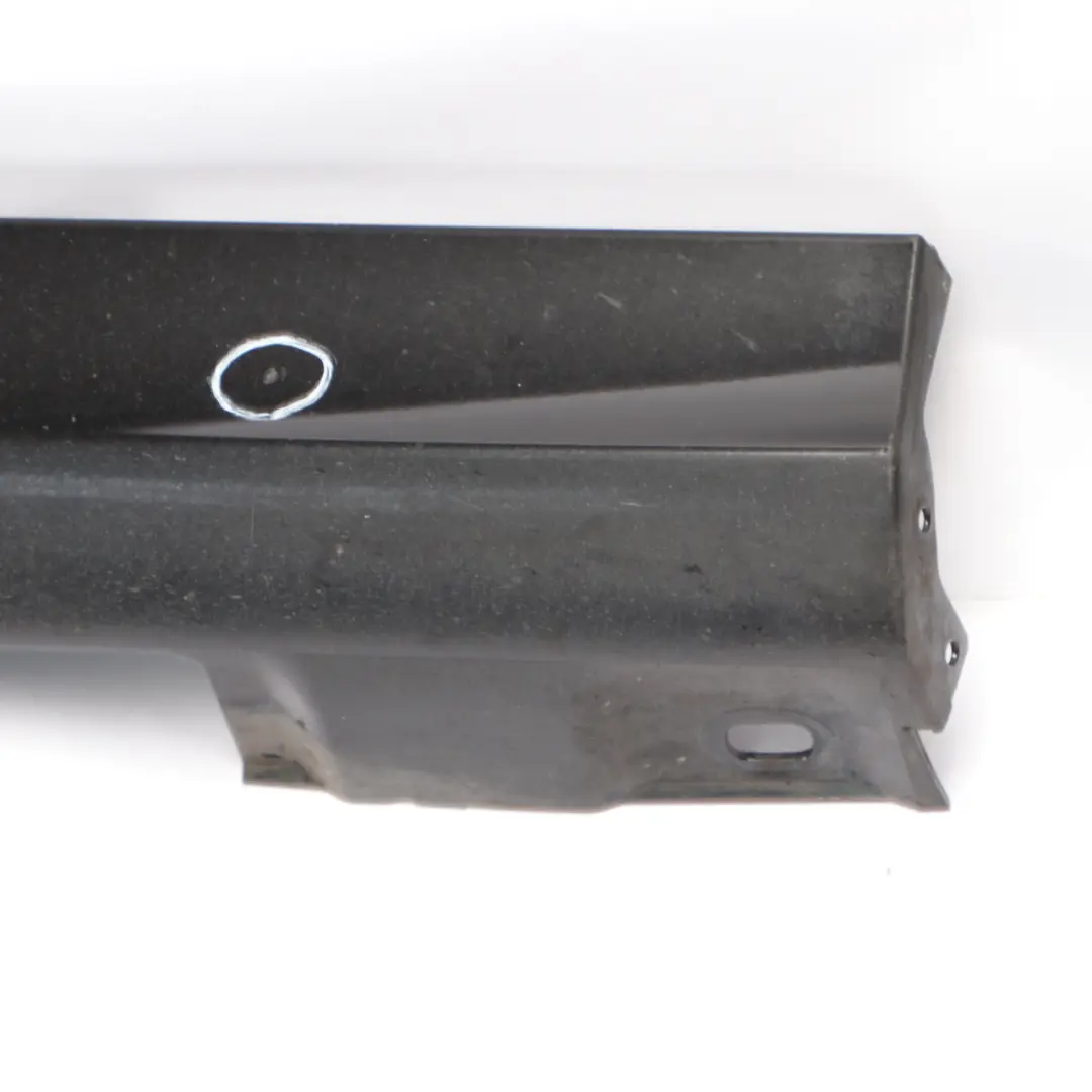 Mercedes W204 Side Skirt Door Sill Cover Right O/S Obsidian Black Metallic - 197 - SKU A2046980454-OB - Part number A2046980454