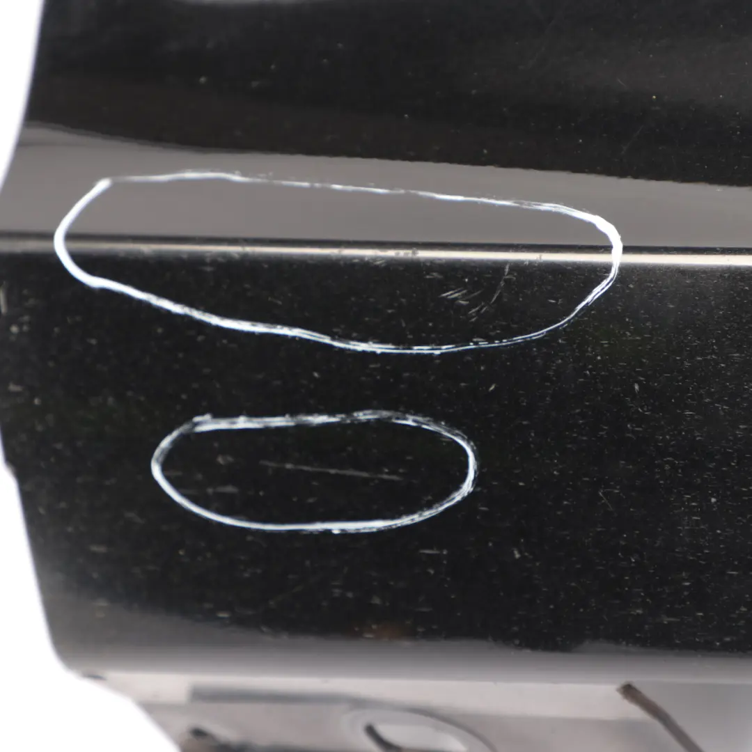 Mercedes W204 Side Skirt Door Sill Cover Right O/S Obsidian Black Metallic - 197 - SKU A2046980454-OB - Part number A2046980454