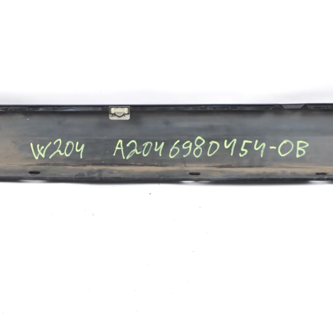 Mercedes W204 Side Skirt Door Sill Cover Right O/S Obsidian Black Metallic - 197 - SKU A2046980454-OB - Part number A2046980454