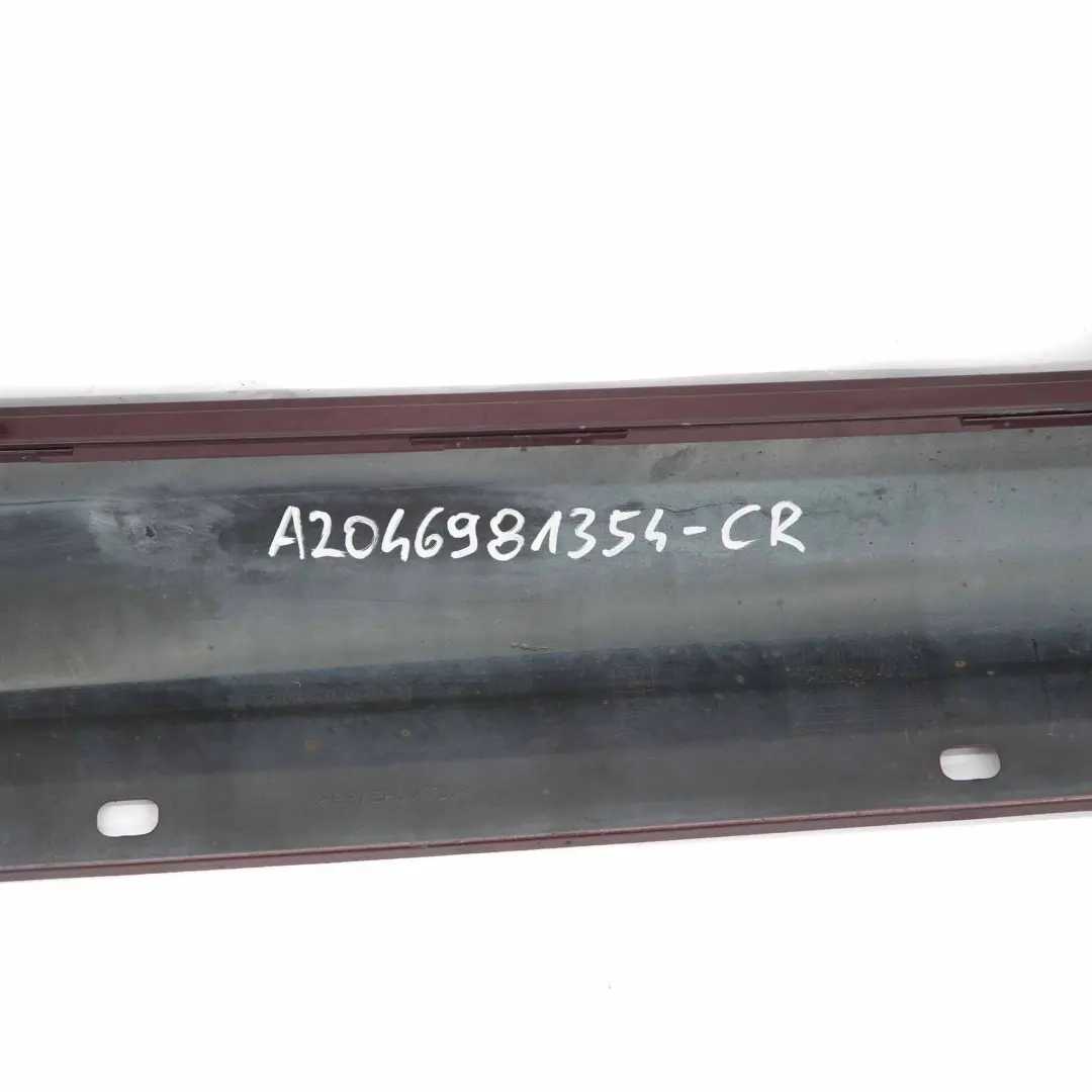 Mercedes W204 Faldón Lateral Tapa Umbral Puerta Izquierda Carneol Red - 544 - SKU A2046981354-CR - Número de pieza A2046981354