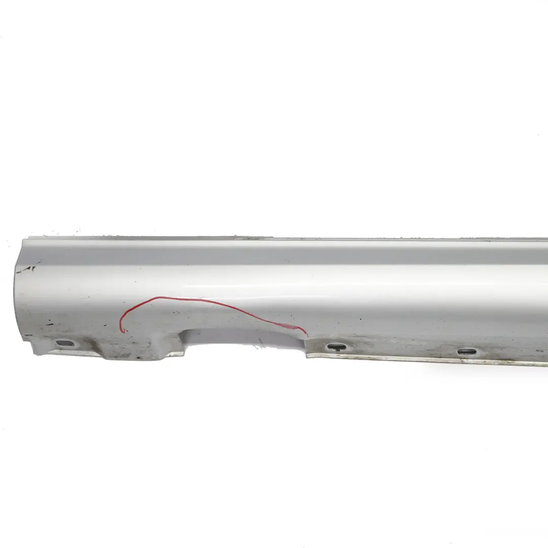 Mercedes W204 Side Skirt Door Sill Cover Left N/S Iridium Silver Metallic - 775 - SKU A2046981354-IRS1 - Part number A2046981354