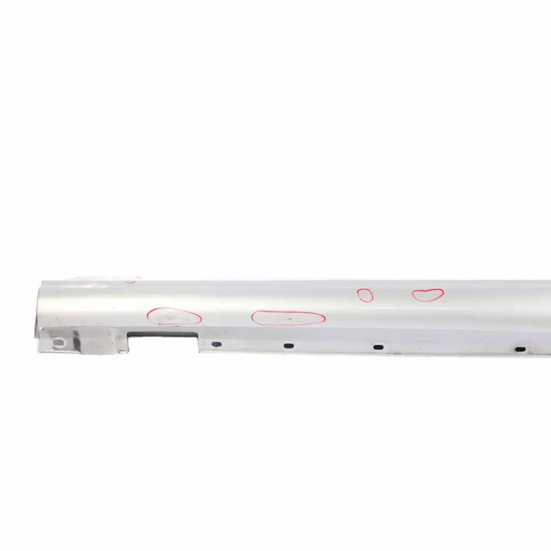 Mercedes W204 Side Skirt Door Sill Cover Left N/S Iridium Silver Metallic - 775 - SKU A2046981354-IRS - Part number A2046981354
