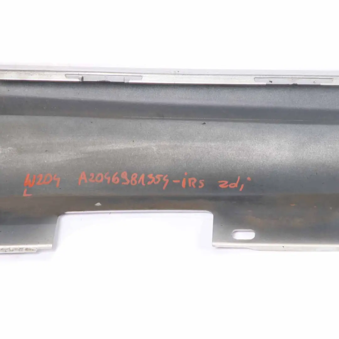 Side Skirt Door Sill Cover Left N/S Iridium Silver Metallic - 775 to Mercedes W204 with Part number A2046981354 Mercedes W204 Side Skirt Door Sill Cover Left N/S Iridium Silver Metallic - 775 - SKU A2046981354-IRS - Part number A2046981354