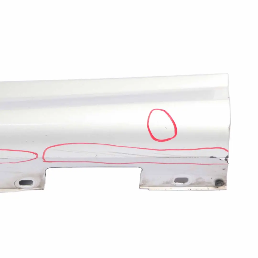 Side Skirt Door Sill Cover Left N/S Iridium Silver Metallic - 775 to Mercedes W204 with Part number A2046981354 Mercedes W204 Side Skirt Door Sill Cover Left N/S Iridium Silver Metallic - 775 - SKU A2046981354-IRS - Part number A2046981354