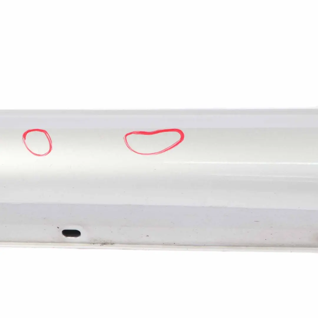 Mercedes W204 Side Skirt Door Sill Cover Left N/S Iridium Silver Metallic - 775 - SKU A2046981354-IRS - Part number A2046981354