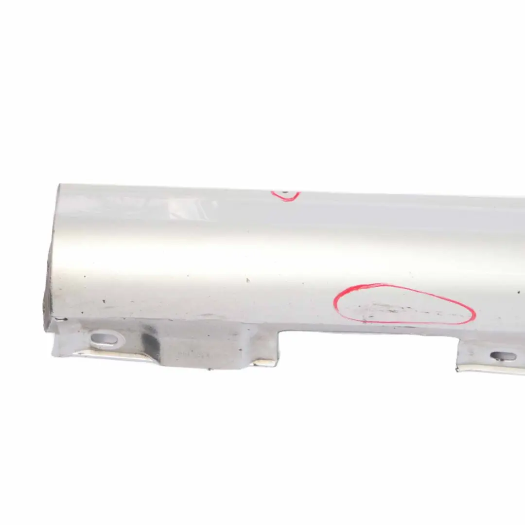 Side Skirt Door Sill Cover Left N/S Iridium Silver Metallic - 775 to Mercedes W204 with Part number A2046981354 Mercedes W204 Side Skirt Door Sill Cover Left N/S Iridium Silver Metallic - 775 - SKU A2046981354-IRS - Part number A2046981354