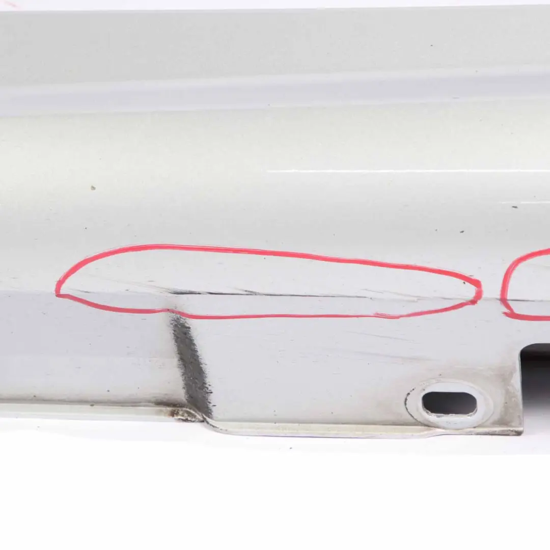 Mercedes W204 Side Skirt Door Sill Cover Left N/S Iridium Silver Metallic - 775 - SKU A2046981354-IRS - Part number A2046981354