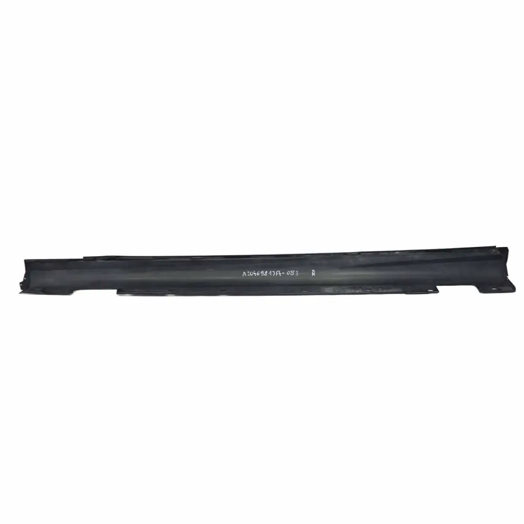 Side Skirt Cover Door Sill Panel Left N/S Obsidian Black - 197 to Mercedes W204 with Part number A2046981354 Mercedes W204 Side Skirt Cover Door Sill Panel Left N/S Obsidian Black - 197 - SKU A2046981354-OB2 - Part number A2046981354