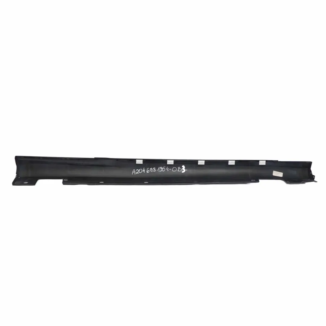 Side Skirt Cover Door Sill Panel Left N/S Obsidian Black - 197 to Mercedes W204 with Part number A2046981354 Mercedes W204 Side Skirt Cover Door Sill Panel Left N/S Obsidian Black - 197 - SKU A2046981354-OB3 - Part number A2046981354