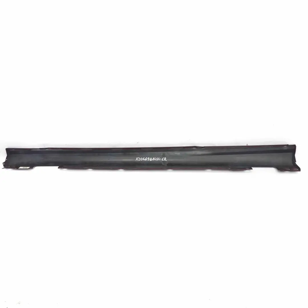 Mercedes W204 Side Skirt Cover Door Sill Panel Right O/S Carneol Red - 544 - SKU A2046981454-CR - Part number A2046981454