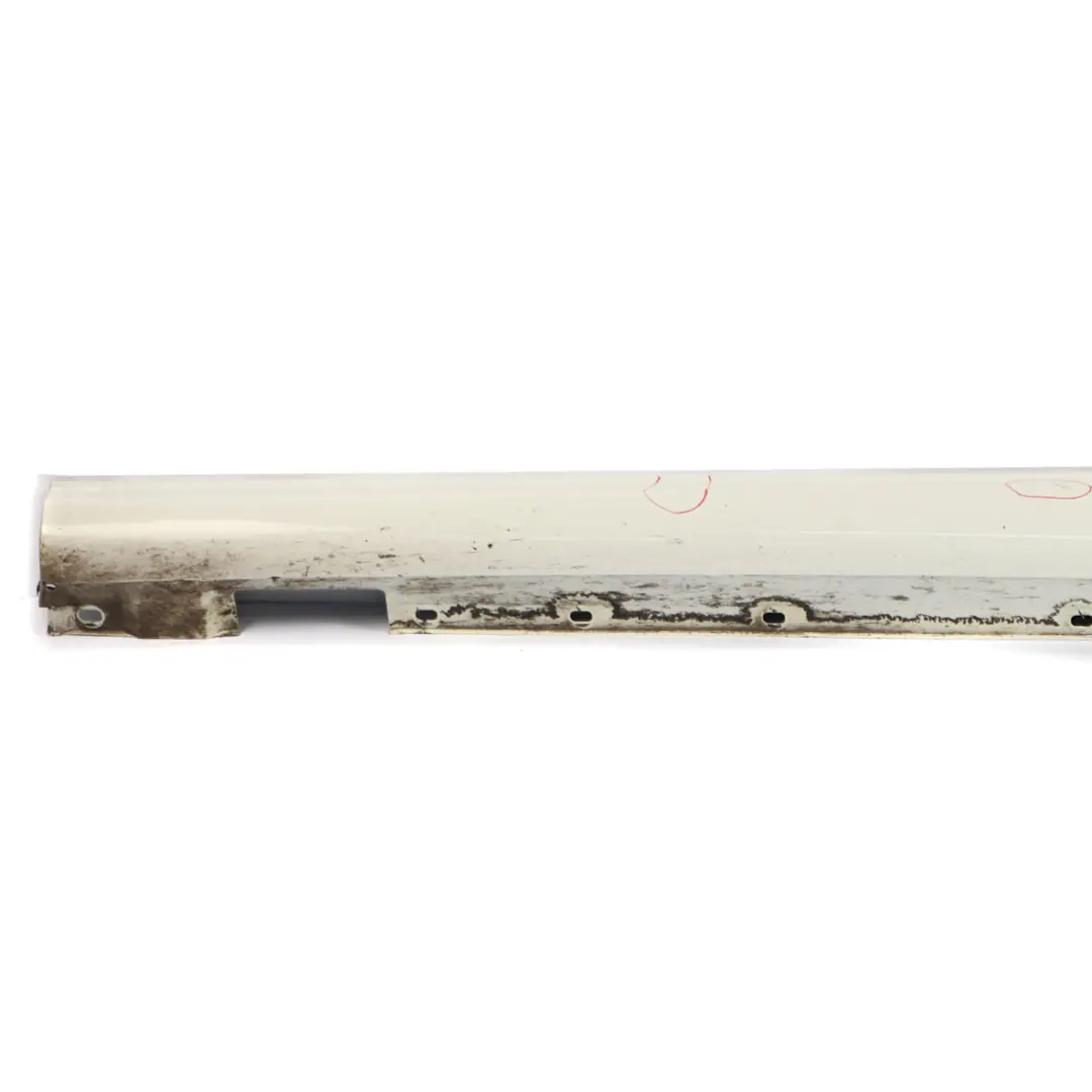 Door Sill Side Cover Skirt Right O/S Calcite White - 650 to Mercedes W204 with Part number A2046981454 Mercedes W204 Door Sill Side Cover Skirt Right O/S Calcite White - 650 - SKU A2046981454-CW - Part number A2046981454