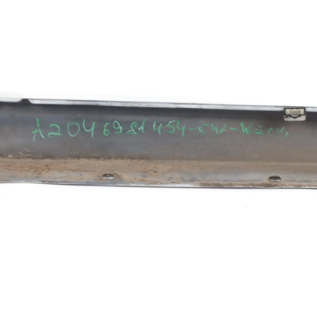 Mercedes W204 Door Sill Side Cover Skirt Right O/S Calcite White - 650 - SKU A2046981454-CW - Part number A2046981454
