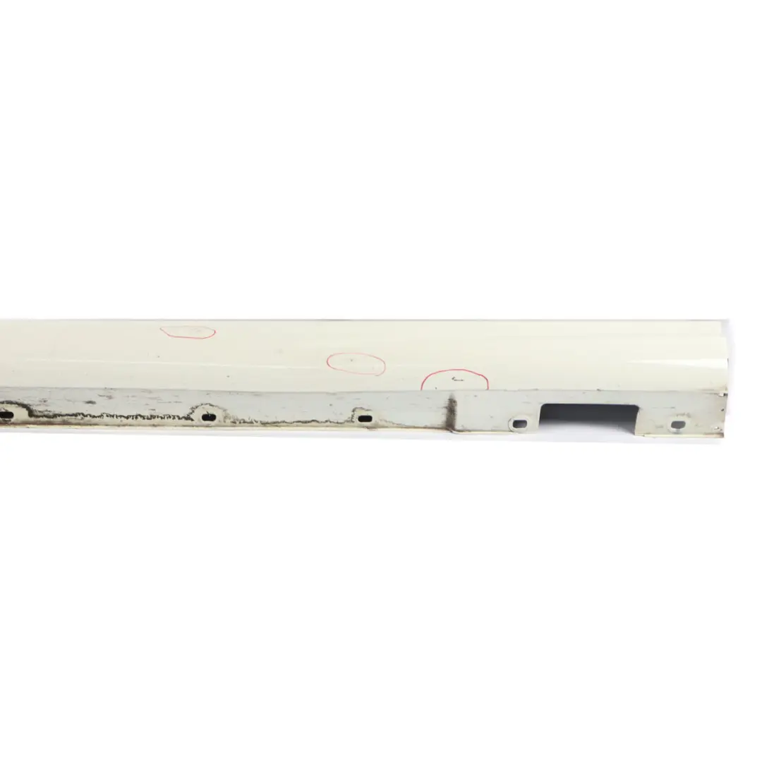Door Sill Side Cover Skirt Right O/S Calcite White - 650 to Mercedes W204 with Part number A2046981454 Mercedes W204 Door Sill Side Cover Skirt Right O/S Calcite White - 650 - SKU A2046981454-CW - Part number A2046981454