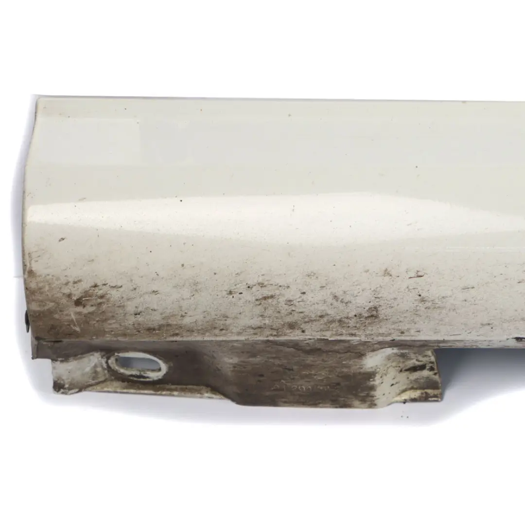 Mercedes W204 Door Sill Side Cover Skirt Right O/S Calcite White - 650 - SKU A2046981454-CW - Part number A2046981454