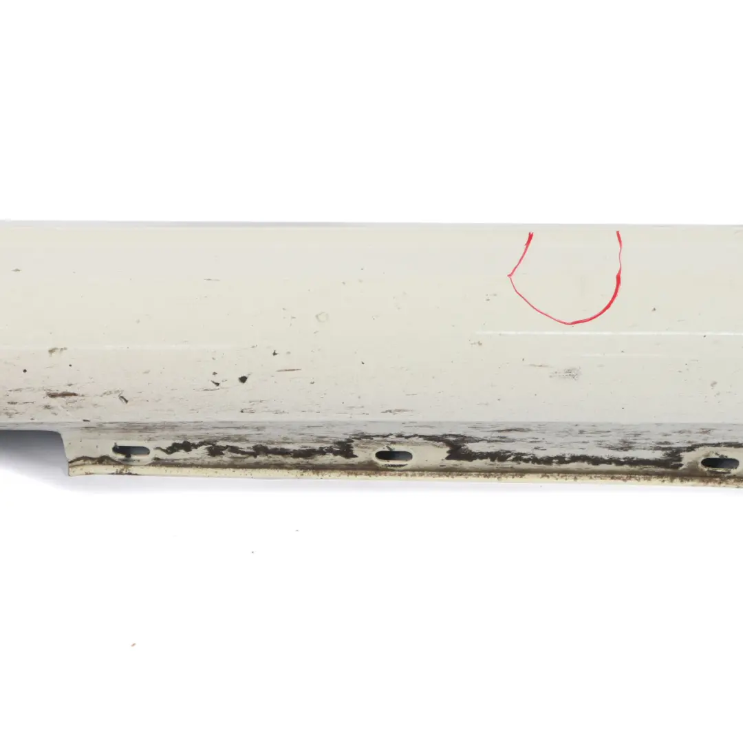 Door Sill Side Cover Skirt Right O/S Calcite White - 650 to Mercedes W204 with Part number A2046981454 Mercedes W204 Door Sill Side Cover Skirt Right O/S Calcite White - 650 - SKU A2046981454-CW - Part number A2046981454