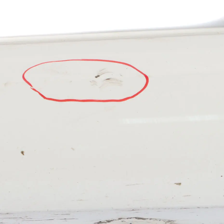 Mercedes W204 Door Sill Side Cover Skirt Right O/S Calcite White - 650 - SKU A2046981454-CW - Part number A2046981454