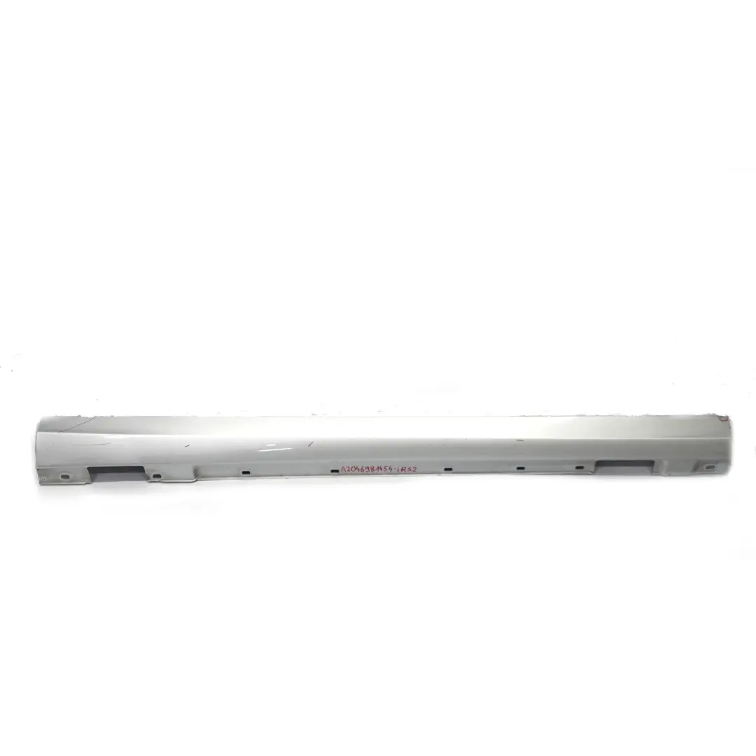 Mercedes W204 Side Skirt Door Sill Cover Right O/S Iridium Silver Metallic - 775 - SKU A2046981454-IRS2 - Part number A2046981454