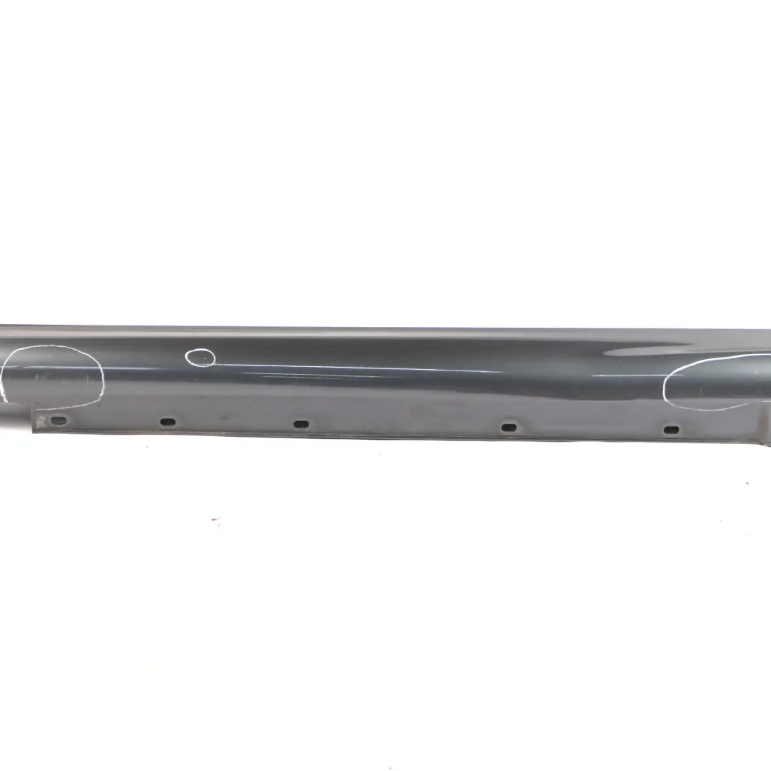 Side Skirt Door Sill Cover Right O/S Tenorite Grey Metallic - 755 to Mercedes W204 with Part number A2046981454 Mercedes W204 Side Skirt Door Sill Cover Right O/S Tenorite Grey Metallic - 755 - SKU A2046981454-TNG - Part number A2046981454