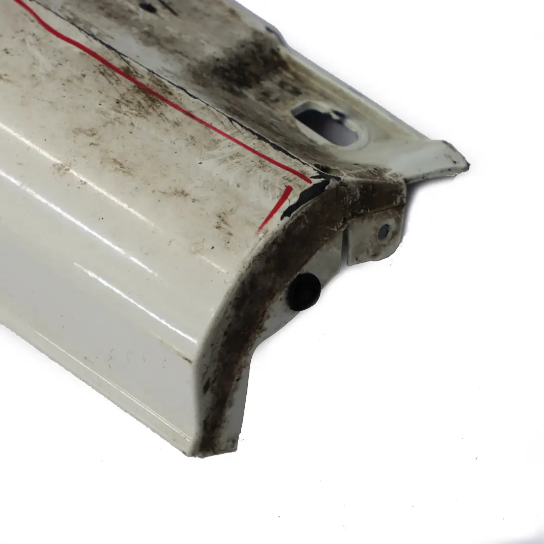 Side Skirt Door Sill Cover Left N/S Calcite White 650 Mercedes C204 AMG - SKU A2046982554-CW - Part number A2046982554