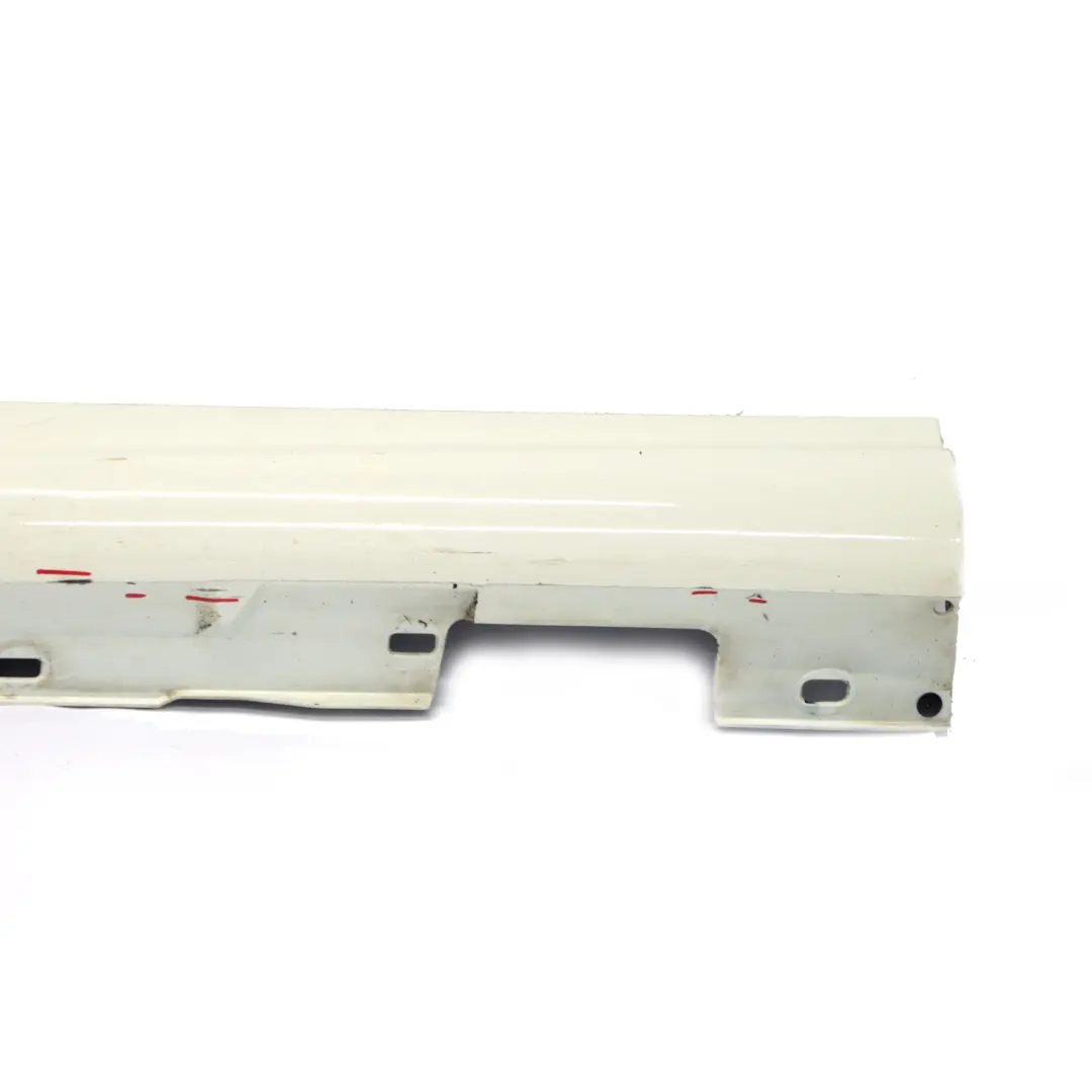Side Skirt Door Sill Cover Left N/S Calcite White 650 Mercedes C204 AMG - SKU A2046982554-CW - Part number A2046982554