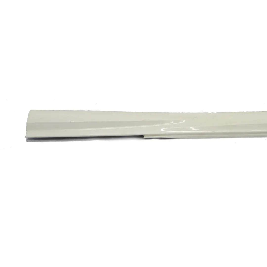 Side Skirt Door Sill Cover Left N/S Calcite White 650 Mercedes C204 AMG - SKU A2046982554-CW - Part number A2046982554