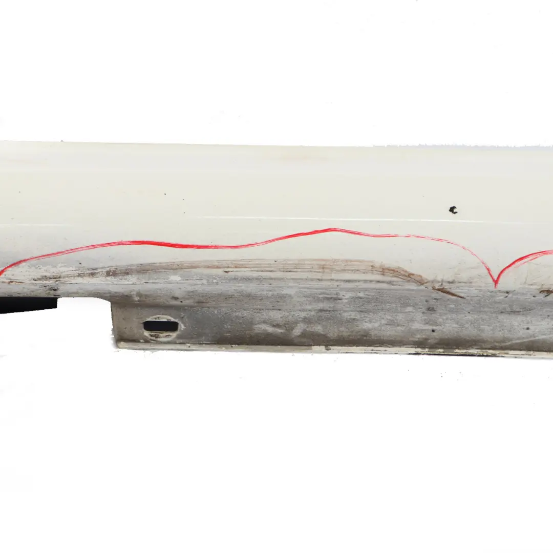 Side Skirt Styling Door Sill Cover Left N/S Polar White - 149 to Mercedes C204 AMG with Part number A2046982554 Mercedes C204 AMG Side Skirt Styling Door Sill Cover Left N/S Polar White - 149 - SKU A2046982554-POL - Part number A2046982554