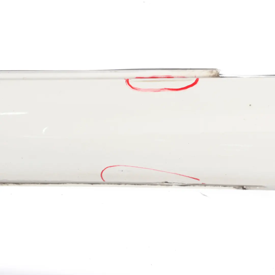 Mercedes C204 AMG Side Skirt Styling Door Sill Cover Left N/S Polar White - 149 - SKU A2046982554-POL - Part number A2046982554