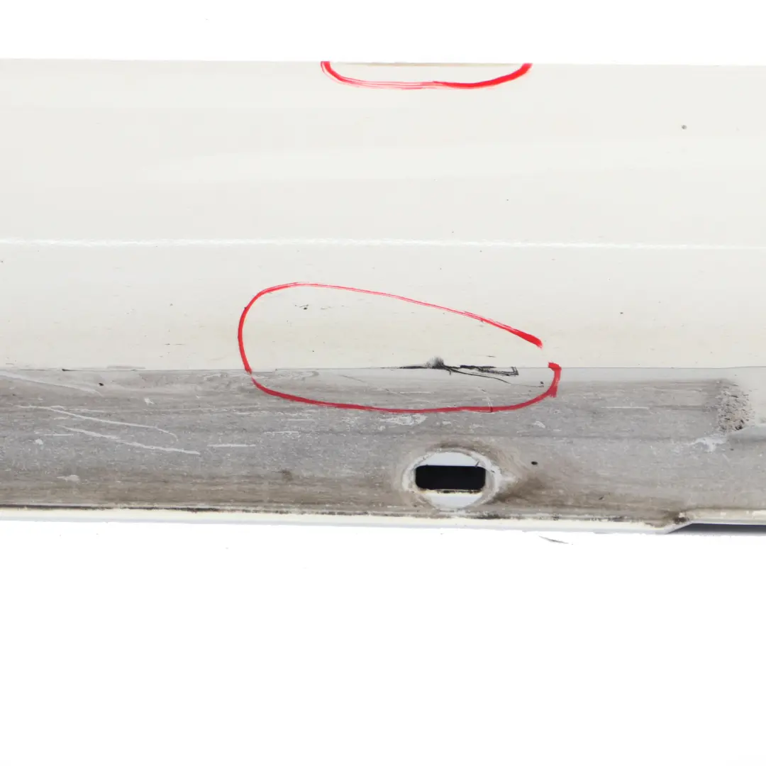 Mercedes C204 AMG Side Skirt Styling Door Sill Cover Left N/S Polar White - 149 - SKU A2046982554-POL - Part number A2046982554
